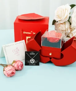 Eternal Flower Rose Necklace Gift Box